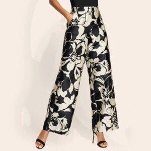 Tanya Taylor Kenia Pants Black White Size 16 High Waist (Alteration: Shortened)